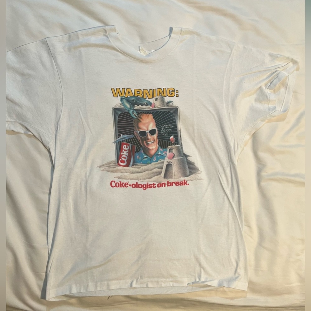 Vintage Max Headroom Coke-ologist  Spring Break  87’ T Shirt